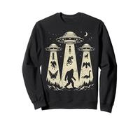 Vintage Cryptids UFO Encuentro Criaturas Bigfoot Loch Ness Sudadera