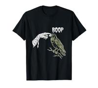 Vintage Cuervo en Rama Bosquejo botánico Arte de Vida Silvestre Camiseta