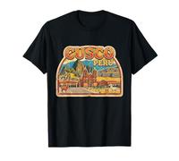 Vintage Cusco Peru Travel Souvenir Landmark Turista Regalo Camiseta