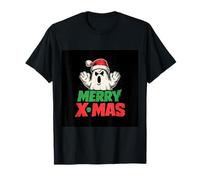 Vintage Cute Ghost Christmas Camiseta