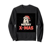 Vintage Cute Ghost Christmas Sudadera