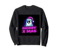 Vintage Cute Ghost Christmas Sudadera
