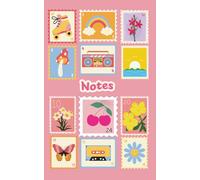 Vintage Cute Notes Notebook: Retro Stamp Design | 5x8 Aesthetic Lined Journal 103 Pages
