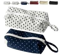 Vintage Cute Y2K Polka Dot Pencil Case Aesthetic Pencils Pouch (2PCS-F)