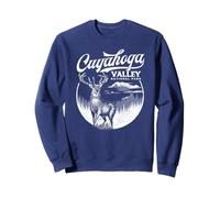 Vintage Cuyahoga Valley National Park Retro Stag Sudadera