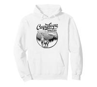 Vintage Cuyahoga Valley National Park Retro Stag Sudadera con Capucha