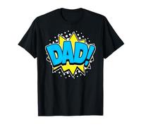 Vintage Dad! Palabra de acción Divertido Estilo cómic Pop Art Texto Camiseta