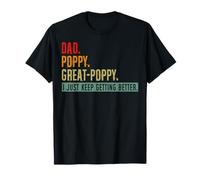Vintage Dad Poppy Great Poppy, sigo mejorando Camiseta