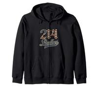Vintage Dallas 214 - Código de área Patriot USA Bandera estadounidense Texas Sudadera con Capucha