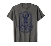 Vintage de Langosta del Sur de Portland Maine Camiseta