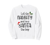 Vintage de Navidad Divertida Vamos a Salvar Santa Trip Sudadera