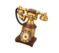 Vintage Decorativos Réplicas De Teléfonos Escritorio con Diales Giratorios Diseño Europeo Resinas Materiales Accesorios Cine En Casa Victoriana Resinas para Teléfonos Artesanía