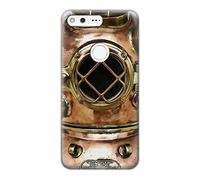 Vintage Deep Sea Diving Helmet Funda Carcasa Case para Google Pixel XL