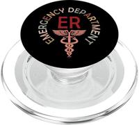 Vintage Departamento de Emergencias Sala de Emergencias Enfermera ER PopSockets PopGrip para MagSafe