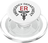 Vintage Departamento de Emergencias Sala de Emergencias Enfermera ER PopSockets PopGrip para MagSafe