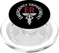 Vintage Departamento de Emergencias Sala de Emergencias Enfermera ER PopSockets PopGrip para MagSafe