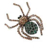 Vintage Diamond The Tail Halloween Pin Accessories Cartoon Lapel Button Badge Hoodie Brooch Sleeve Scarves Prank Green Zinc Alloy