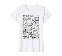 Vintage Dinosaurio fósiles T-Rex Paleontología Jurásico Periodo Camiseta gráfica económica