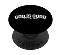 Vintage Dios es Bueno Todo el Tiempo Iglesia de fe Cristiana PopSockets PopGrip Adhesivo