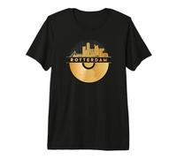 Vintage-Disco-Música 90 Festival Skyline-Nederland-Rotterdam Camiseta Premium