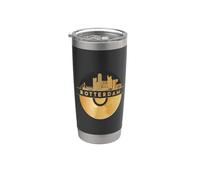 Vintage-Disco-Música 90 Festival Skyline-Nederland-Rotterdam Vaso térmico de acero inoxidable de doble pared