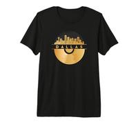 Vintage-Disco-Música 90s Feste-Festival Skyline-Dallas Camiseta Premium