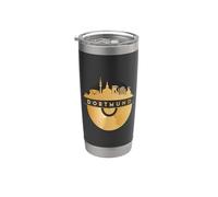 Vintage-Disco-Música 90s Feste-Festival Skyline-Dortmund Vaso térmico de acero inoxidable de doble pared
