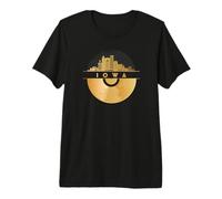 Vintage-Disco-Música 90s Feste-Festival Skyline-Iowa Camiseta Premium