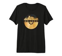 Vintage-Disco-Música 90s Feste-Festival Skyline-Orlando Camiseta Premium