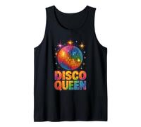 Vintage Disco Queen Retro 70s Dance Party Setenta Ropa Camiseta sin Mangas