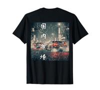 Vintage Distress JDM Drift Race Cars Tokyo Street (en la Parte Posterior) Camiseta