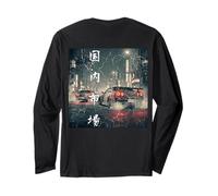 Vintage Distress JDM Drift Race Cars Tokyo Street (en la Parte Posterior) Manga Larga