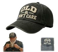 Vintage Distressed Old & Don’t Care Cap,Old & Don’t Care Hat,Adjustable Retro Unisex Embroidery Hat,Funny Fit Baseball Cap (1PCS)