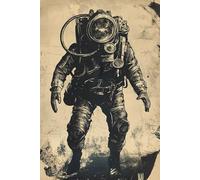 Vintage Diver's Papers: A 6 x 9 Dot Grid Journal for Adventurers and Creatives: Retro-Inspired Deep Sea Explorer Notebook for Notes, Sketches, and Creative Planning