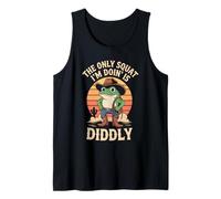Vintage Divertido El Único Squat I'm Doin' Es Diddly Frog Meme Camiseta sin Mangas