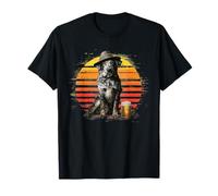 Vintage Dog Dad Retro Catahoula Leopard Dad Día del Padre Camiseta