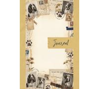 Vintage Dog Lover Junk Journal Pages - 6x9 Whimsical Puppy Aesthetic Scrapbooking Paper - 100 Decorative Writing Sheets with Retro Dogs, Antique Ephemera, Stamps and Victorian Style Stationery