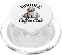 Vintage Doodle Coffee Club Dog Lover Café Gráfico PopSockets PopGrip para MagSafe