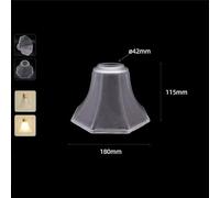 Vintage E27 Frost White Glass Shade Replacement with 4.2cm Opening, Frosted 42mm Hole Bell Shaped Lampshade for Pendant Lighting(13 D18cm)