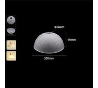 Vintage E27 Frost White Glass Shade Replacement with 4.2cm Opening, Frosted 42mm Hole Bell Shaped Lampshade for Pendant Lighting(08 D20cm)