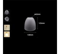 Vintage E27 Frost White Glass Shade Replacement with 4.2cm Opening, Frosted 42mm Hole Bell Shaped Lampshade for Pendant Lighting(02 D13cm)