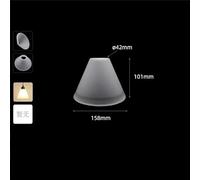 Vintage E27 Frost White Glass Shade Replacement with 4.2cm Opening, Frosted 42mm Hole Bell Shaped Lampshade for Pendant Lighting(26 D15.8cm)