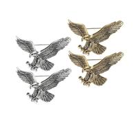 Vintage Eagle Cartoon Rattan Screen Accessories Removable Sleeves Brooch Pins for Women Hat Lapel One-Legged Fashionable Tube Tops Cute Pin