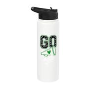 Vintage Eagle High School Go Eagles Pride Back to School Art Stainless Steel Insulated Water Bottle