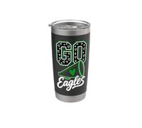 Vintage Eagle High School Go Eagles Pride Back to School Art Vaso térmico de acero inoxidable de doble pared