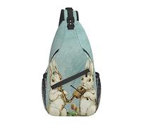 Vintage Easter Bunnies Play Music Cross Chest Bag Diagonalmente Sling Mochila Crossbody Bandolera Viajes Senderismo Mochilas para Hombres Mujeres