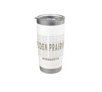 Vintage Eden Prairie Minnesota Vaso térmico de acero inoxidable de doble pared