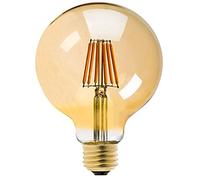 Vintage Edison Bombillas LED G125 de Filamento LED E27, Luz Blanca Cálida 2200K, 8W, 800LM Decoración Iluminación para Hogar, Cafés, Bares (Amber, 8W)