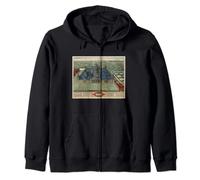 Vintage El Escorial - Rey de España Residencia Mapa (1609) Sudadera con Capucha