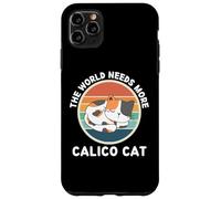 Vintage El Mundo Necesita más Calico Cat Retro Gats Lover Carcasa para iPhone 11 Pro MAX